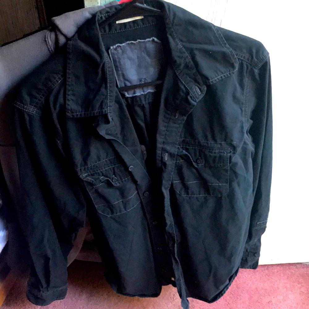 Old Navy Black Button Down